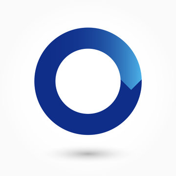 Letter O feedback snake logo design template. Creative typographic concept vector icon for businesses on the letter O.