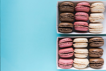 Box of homemade macarons