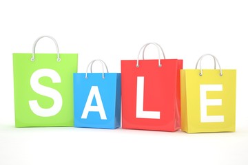 sale written on shopping bag