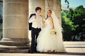 Just married in love