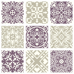 Classic vintage elegant pastel violet seamless abstract pattern 05
