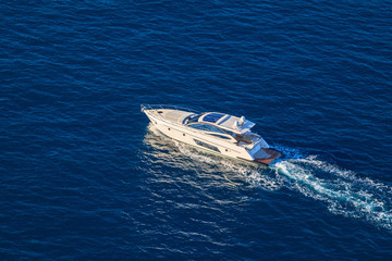 Fototapeta premium luxury motoryacht