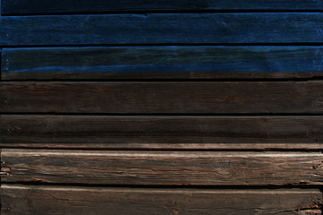 Flag of Estonia on wood