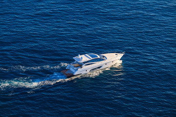 Naklejka premium luxury motoryacht