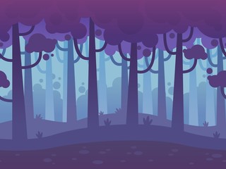 Game Seamless Horizontal Forest Background - 100527872