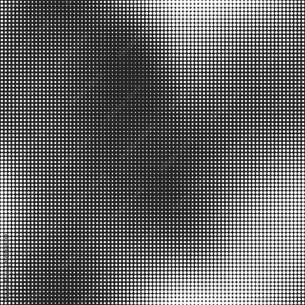 Poster halftone seamless vector background. abstract halftone effect with white dots on black background