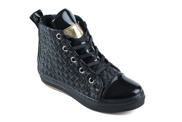 Black snakers isolated