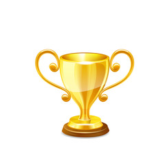 Gold Trophy Cup. Vector