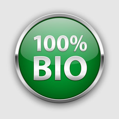 100% bio plate in silver frame