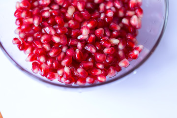 Juicy ripe pomegranate fruit.