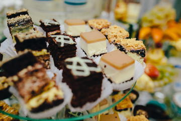 Candy bar on wedding ceremony