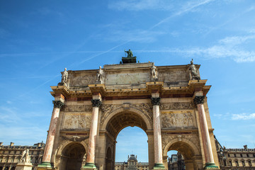 PARIS, FRANCE - 02 SEPTEMBER, 2015: Building of Louvre in Paris, France.The museum is one of the...