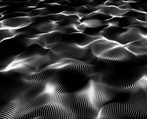 Naklejka premium Abstract modern wave light background