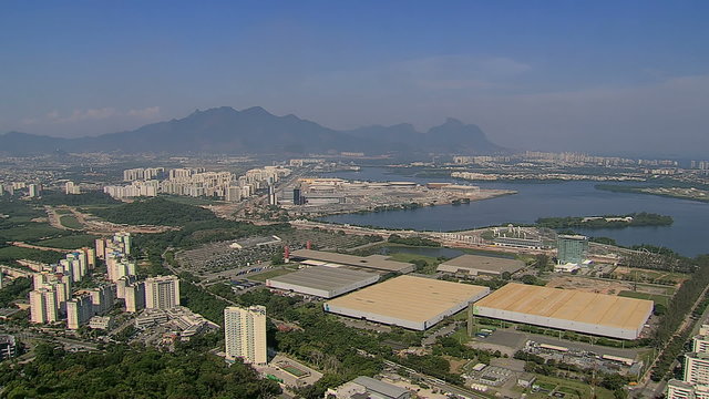 Aerial view of Barra da Tijuca, Rio de Janeiro, Brazil