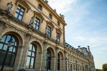 PARIS, FRANCE - 02 SEPTEMBER, 2015: Building of Louvre in Paris, France.The museum is one of the...