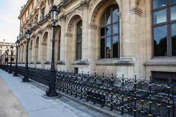 PARIS, FRANCE - 02 SEPTEMBER, 2015: Building of Louvre in Paris, France.The museum is one of the...
