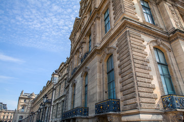 PARIS, FRANCE - 02 SEPTEMBER, 2015: Building of Louvre in Paris, France.The museum is one of the...