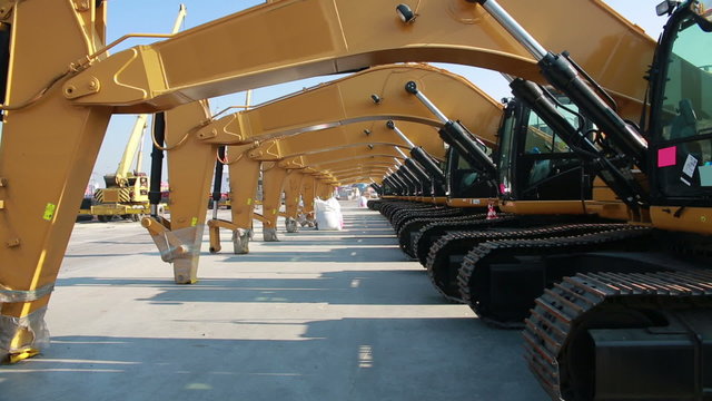 Caterpillars parking 