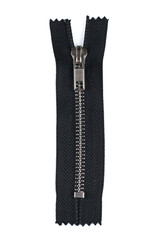 zipper on white background