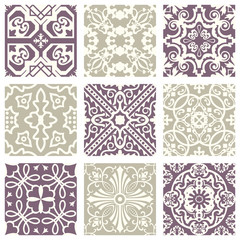 Classic vintage elegant pastel violet seamless abstract pattern 12
