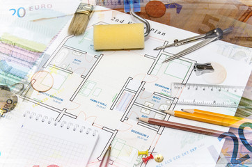 architectural plan of the house 