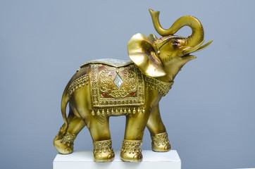 golden statue of an elephant