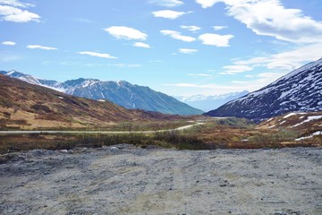 Independence Mine State Historical Park and the Hatcher Pass Scenic Drive near Wasilla, Alaska