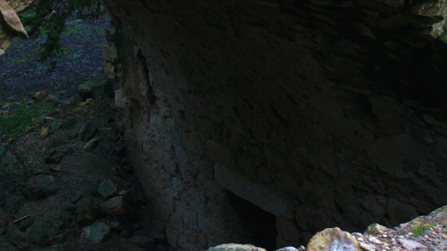 Stock Video Footage panorama of an ancient underground archway shot in Israel at 4k with Red.
