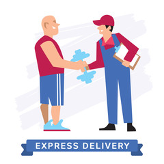 Express Delivery Symbols, Vector icon.