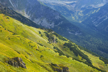 Beautiful view of Tatra mountains near Zakopane / Kasprowy Wierch