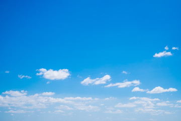 Naklejka na ściany i meble Abstract White clouds on a blue sky background