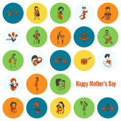 Happy Mothers Day Icons