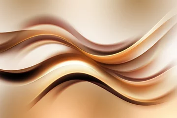 Abwaschbare Fototapete Abstrakte Welle Abstrakter goldener Wellen-Design-Hintergrund