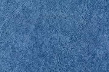 Blue Leather Textured Fabric Surface Background