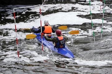 Competition on kayak