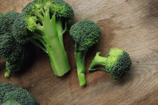 fresh broccoli green vegetables
