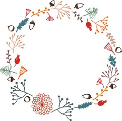 wreath with berries and branches