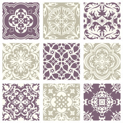 Classic vintage elegant pastel violet seamless abstract pattern 30
