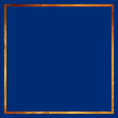 golden border frame celtic  on blue background