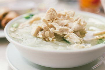 Thai clear soup with chicken