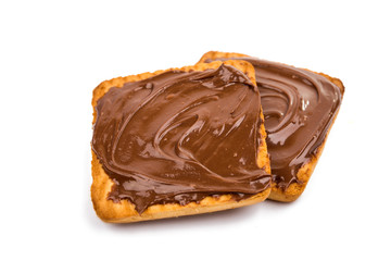 cookies with chocolate cream