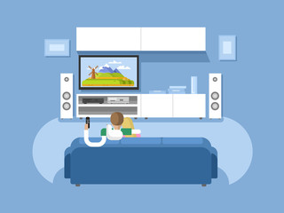 Interior home cinema