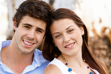 Young couple in the park