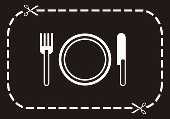 Fototapeta premium Table setting for cutting