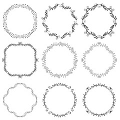 vintage frames hand-drawn