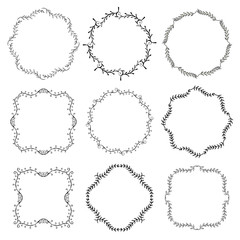 vintage frames hand-drawn