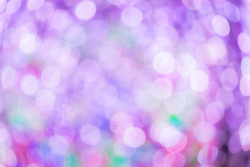 abstract white and violet bokeh light