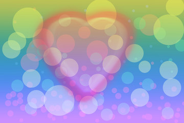 sweet heart abstract colorful bokeh pattern