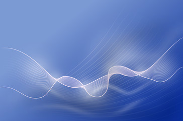 Blue abstract wave background