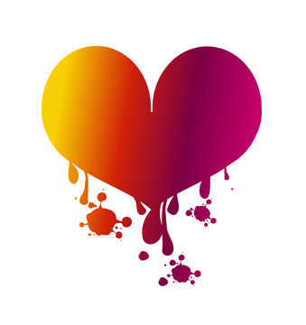 Love heart bleeding
